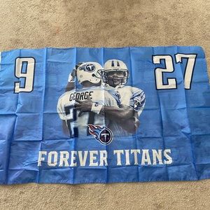 - ennessee titans house flag. 34”x60” . Gold grommet fasteners for secure …